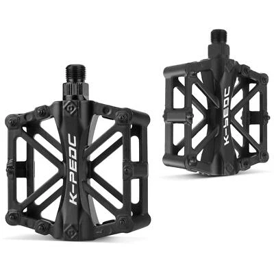 GPMTER Bike Pedals 9/16 for MTB Mountain Road Bicycle Flat Pedal with 16 Anti...