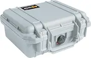 Pelican 1200 Case with Foam (Silver)