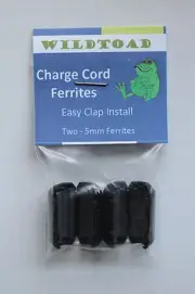 WildtoadTM Charging Cord Cable Ferrites 5mm (2 Pack)