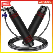 Blukar Speed Jump Rope, Adjustable Tangle-Free with Foam Handle for Fitness