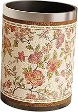 FytStycale PU Trash Can, Bathroom Trash Can, Trash Can, Wastepaper Basket, Garbage Container for Laundry Room, Bedroom, Study, Kitchen, Vanity, Style A, as described