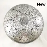 Wuyou Energy Steel Tongue Drum 12Inch 8 Note Handpan Percussion Instrument Drum