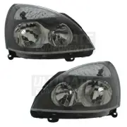 Renault Clio Headlights Mk2 Campus & Van 2005-2009 Grey Headlamps 1 Pair