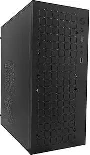 V600 High Airflow Micro ATX PC Case - Supports MATX, Mini - ITX - with USB3.0, 3.5" HDD Compatibility - Ideal for Gaming (Black)