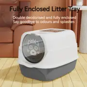 Cat Litter Pan Large Fully Semi-Enclosed Cat Litter Box Stink-proof Pet Supplies