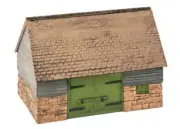 Peco Barn Stone and timber Built Type OO Gauge Model Railway SS30