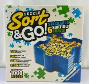 Puzzle Sort & Go! Stackable Sorting Trays (For Puzzles up to 1000 Pieces) Sealed