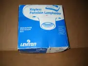 Leviton Keyless Porcelain Lamp holder Light Socket 000-9875