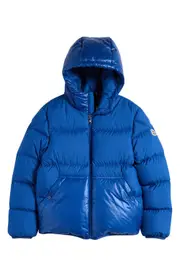 Moncler Kids' Barin Down Puffer Jacket in Blue at Nordstrom, Size 10Y
