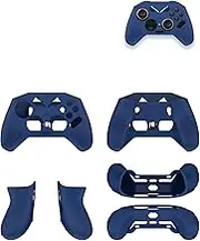 Silicone Case for FLYDIGI Vader 4 Pro PC Controller,Full Body Soft Silicone Handheld Game Console Drop-Proof Protector Case with Shockproof,Non-Slip,Anti-Collision,Blue.