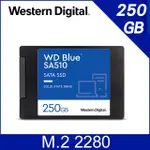 WD威騰 BLUE 藍標 SA510 250GB 500GB 1TB 2.5吋 SATA  7MM SSD固態硬碟