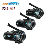 3X FX8 AIR Bluetooth Motorcycle Helmet Motorbike Intercom Headset Interphone FM
