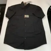 5.11 Tactical Taclite Pro Short-Sleeve Button Up Shirt 71175 - Black, Large/Tall