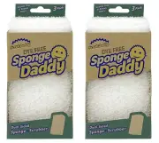 SCRUB DADDY Dye Free Sponge Daddy Pack of 3 - 9 Sponges Total