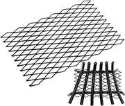 Heat Resistant Fire Grate, Heavy Duty Wood Stove Grate, Log Grate with Mesh Screen, Sturdy Heat-Resistant Log Holder Fire Grates for Family Gatherings and Home Fireplaces