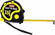 Handy Hardware Measuring Tape with Belt Clip for Easy Access, Ideal for Repairs, Carpentry, Various Trades, DIY Projects, Durable Rubber Casing for Non-slip Grip with Hold Button for Accurate Measurement, 7.5meters