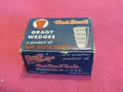 vintage USA RED DEVIL Grady 36 wedges size 4 for hammer handles ball peen 15/16"