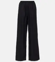 [Proenza Schouler] Proenza Schouler White Label Anders high-rise wide-leg pants AU 12 black