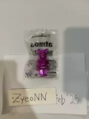 Medicom Toys Bearbrick 100% Atmos Earth Pink Chrome Sealed 100% AUTHENTIC