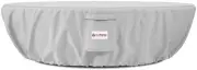 Real Flame A590 Riverside 48" Oval Fire Pit Storage Cover - Grey