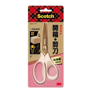 【特力屋】3M Scotch 開箱剪刀 鈦金屬 超耐用 7吋