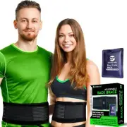 XL/XXL Back Pain Relief Belt 3-in-1 Support, Hot/Cold Therapy for Lumbar Comfort