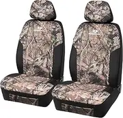 MOSSY Oak Low Back Camo Seat Covers, Airbag Compatible, Universial Fit, Fit Most Bucket Seats - Made with Premium Rip-Stop Oxford Fabric - Official Licensed Product