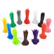 HexinYigjly1200 Pcs Mixed Colored Zip Ties, 4 Inch Multicolor Self-Locking Ny...