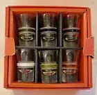 Salviati Venezia 1859 Bassorilievi Couture Shot Glasses Set Of 6 NEW In Box