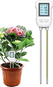 Plant Water Monitor - Houseplants PH Tester,Soil Water/Temperature/PH Testing Aid for Outdoor Lawns Indoor Potted Plants