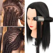 Mannequin Head Training Human Hair 100% Remy Hair Manikin Cosmetology Doll 18"