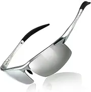 [Duco] Men's Sports Style Polarized Sunglasses Driver Glasses Unbreakable Frame 8177S