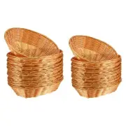 10x Oval Fruit Bread Basket Vegetables Basket Portable Multipurpose Decoration