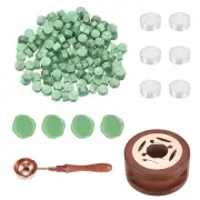 Wax Seal Kit, 150 Wax Beads, Candles, Tender Green