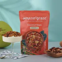 在飛比找PChome24h購物優惠-Amazin graze堅果穀物燕麥脆片250g 咖椰