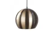 Itzel Modern Spherical Cord Drop Metal Pendant Light Lamp - Brown.
