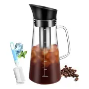 Iced Coffee Maker Machine Glass and Airtight Lid Coffee Pot 1.2L C4C8