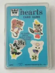 Whitman HEARTS card game #4494 Deck SEALED Vintage