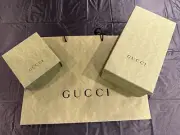 Gucci Empty Shoe Box 14.5x8x5, Magnetic Purse Box 7.5x7.5x3 Shopping Bag 17x22.5