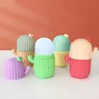 Face Ice Lattice Cactus Shape Silicone Ice Cube Mold Freezing Facial Massage WY2