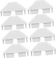 HOMOCONO 8pcs Fence Hat Fence Cap Fence Topper PVC Fence Parts Fence Post Caps