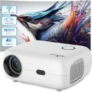Alliums Projector AUTO Focus AUTO Keystone Portable Native 1080P Full HD, 4K ...