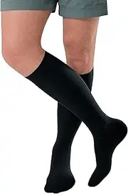 JOBST forMen Ambition, Knee High w/ SoftFit Technology, 20-30 mmHg, Black, SZ 3