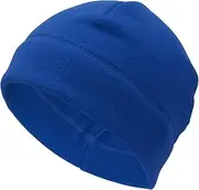 [X AUTOHAUX] Cycling Hat Keep Warm Ear Protection Hard Hat Liner Polar Fleece Fabric Blue 27x18cm 1 Pc
