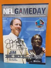 Buffalo Bills Jim Kelly NFL GameDay Program Vintage NFL Signed Auto Hall of Fame