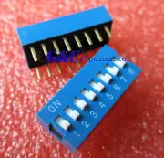 10PCS Slide Type Switch Module 2.54mm 8-Bit 8 Position Way DIP Blue Pitch