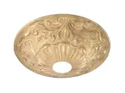 B&P Lamp Die Cast Brass Canopy, 5 1/2" Dia., Unfinished Brass