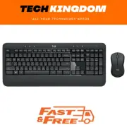 Logitech Wireless Keyboard & Mouse Combo, MK540, Black, USB Receiver