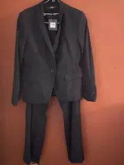 Next tailoring black suit Pants Size 16R , Suit Jacket Size 14 Brand New