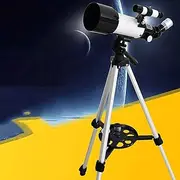 StargazingTelescope for Adults,70mm Aperture 400mm Focal Length Refractor Telescope with Tripod & Finder Scope, with Low Light Night Vision&Backpack